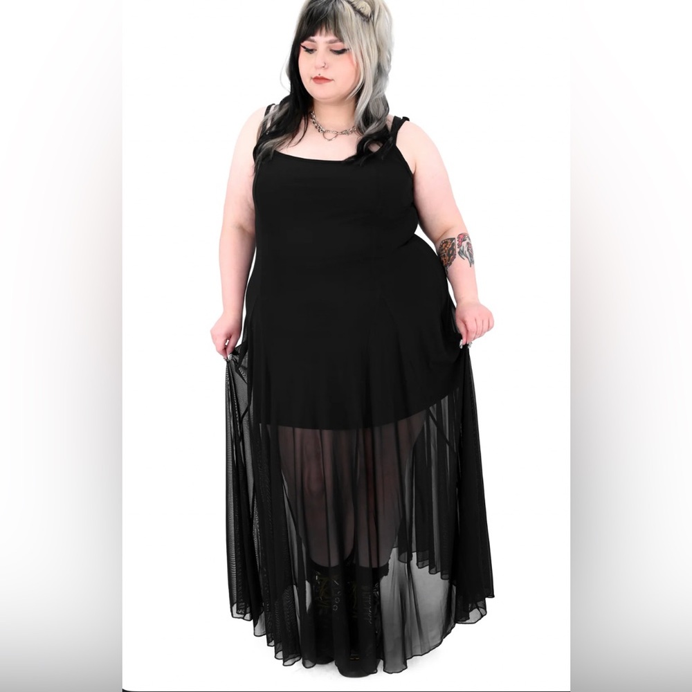 Foxblood Julia Mesh Dress 2XL sold out online - Picture 3 of 7